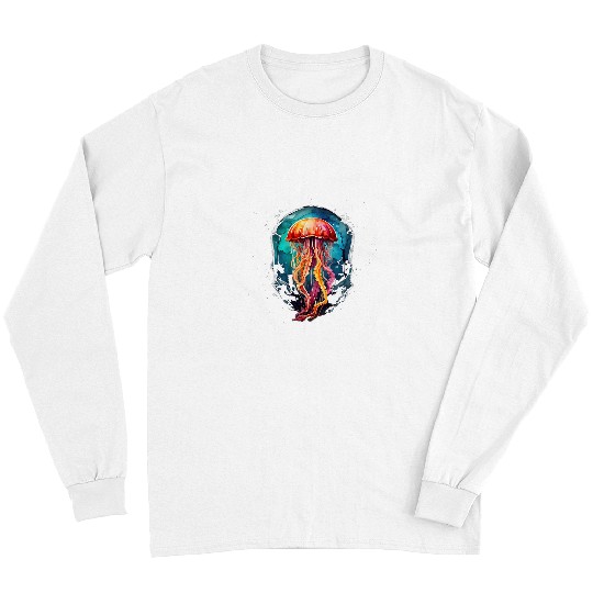 Box Jellyfish Pop Color Socket Underwater Deep Ocean Diving Long Sleeves