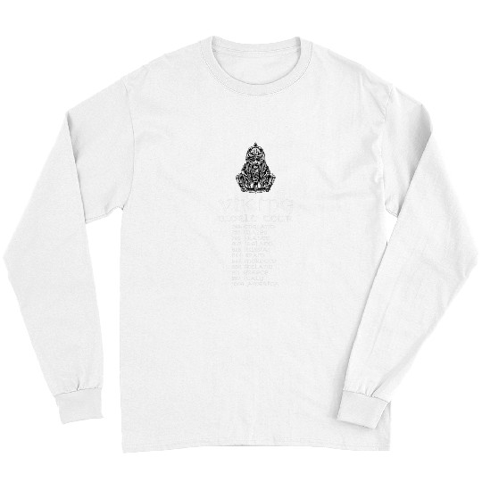 Medieval Nordic History Viking World Tour Norse God Odin Long Sleeves