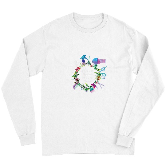 Hairdresser Job Never Mind My Hair Im Doing Yours Floral Hairstylist Long Sleeves