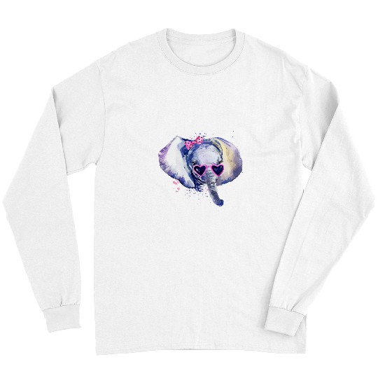 Elephant Pet hand painted Elephant Long Sleeves