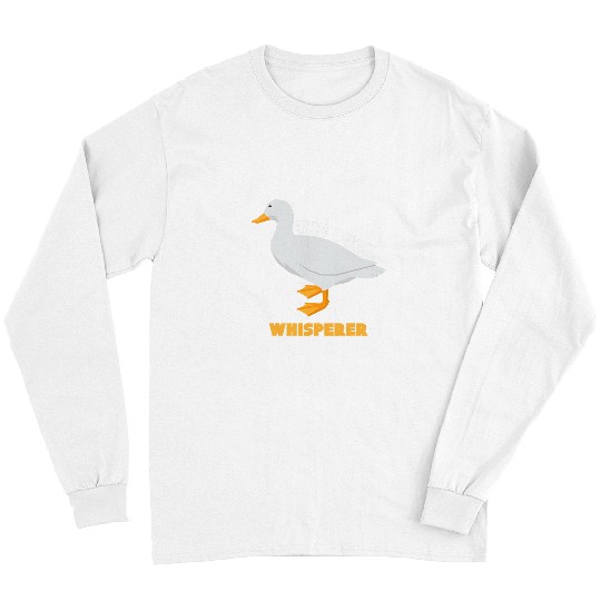 Duck Pet Whisperer Farm Animal Pun Ducks Hunting Design Long Sleeves