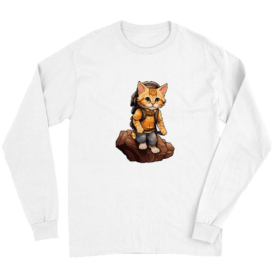 Cat Hiking Mountaineering Cats Long Sleeves