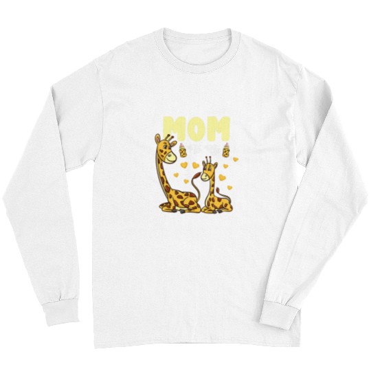 Giraffe Pet Mom To Be Giraffe Pregnancy Announcement Long Sleeves