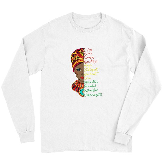 I Am Black History Month Roots vintages Black Women Magic Long Sleeves