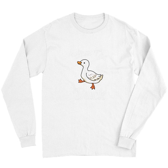 Duck Pet What The Duck Rubber Ducky Long Sleeves