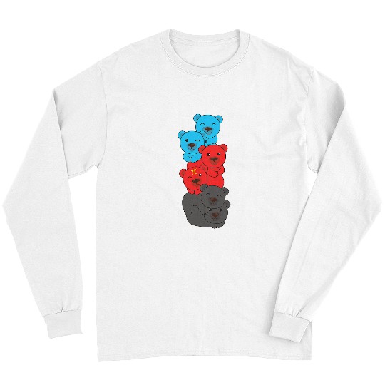 Bear Pet Polyamory Flag Pride Month Lgbtq Poly Bear Long Sleeves
