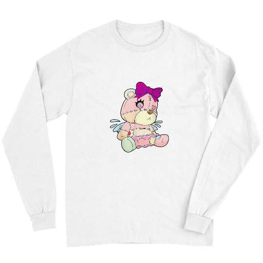 Bear Pet Gothic Pastel Teddy Bear Creepy Voodoo Bat 25 Long Sleeves