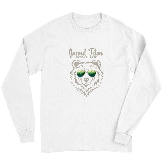 Bear Pet Grand Teton Grizzly Bear Jackson Hole WY Cool National Park Long Sleeves