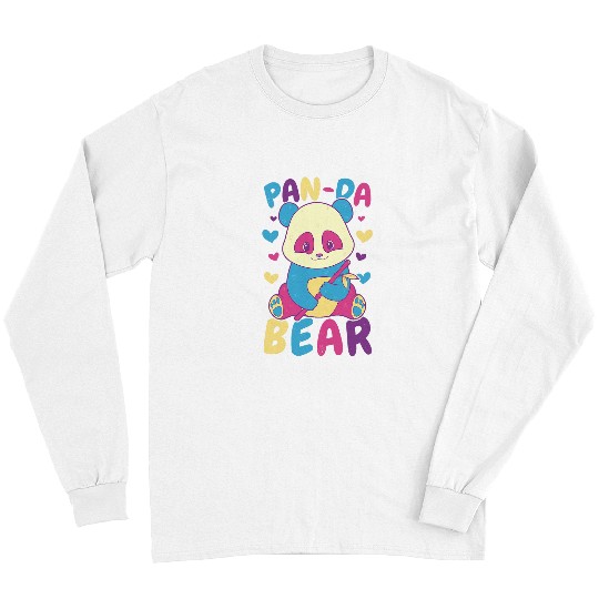 Panda Pet LGTB Pansexual Panda Bear Funny Pun LGBTQ Gay Pride Month Long Sleeves