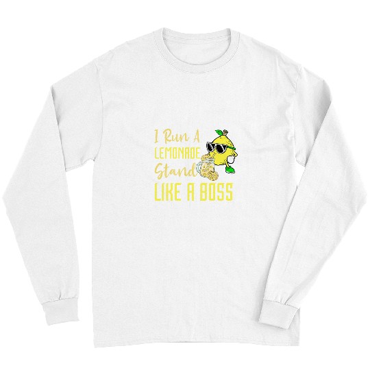 I Run Like A Boss Lemon Lover Lemon Juice Lemonade Stand Long Sleeves
