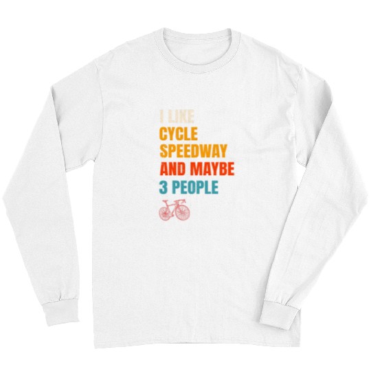 Cycle Speedway Biker Cyclist Racer Retro vintages Intorverted Long Sleeves