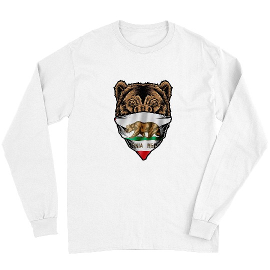 Bear Pet I Love californias Grizzly Bear State Flag SoCal West NorCal Long Sleeves
