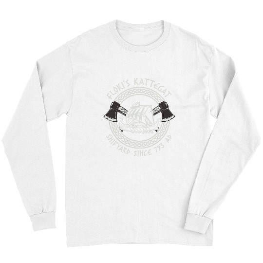 Discover Floki Shipyard Kattegat Viking Ship Norse Viking Gift Long Sleeves