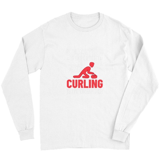 Curling Sport Game Curler Player Stones Broom Curl 3 Long Sleeves