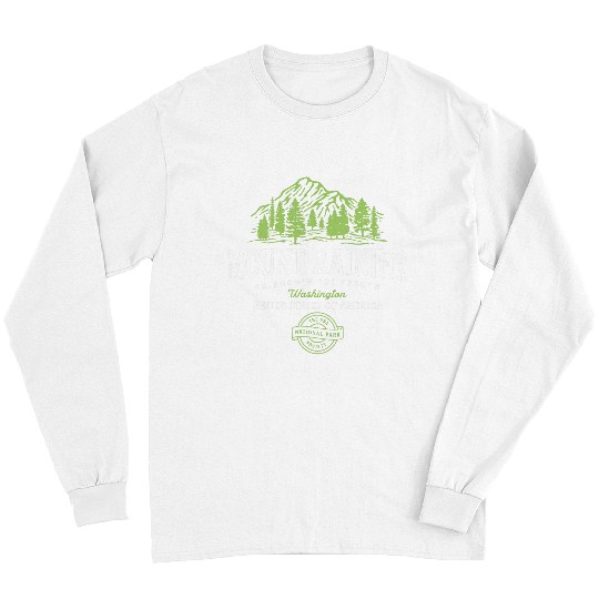 Hiking Washington Mount Rainier National Park Long Sleeves