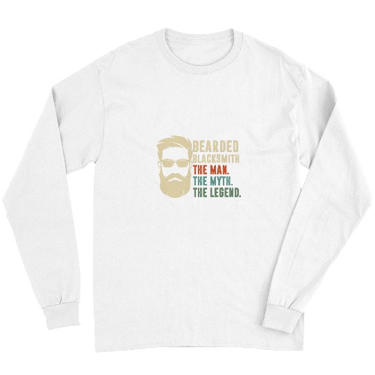 Blacksmith Job Bearded Blacksmith The Man The Myth The Legend Long Sleeves