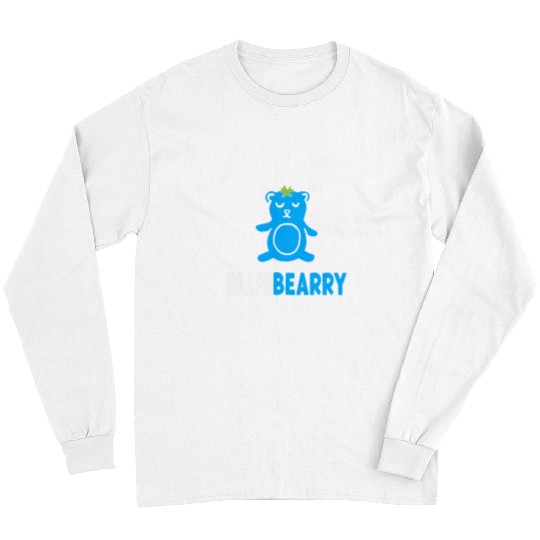 Bear Pet Blueberry Cute Blueberry Bear Funny Blueberry Lover Long Sleeves