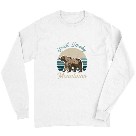 Bear Pet Great Smoky Mountains National Park Bear Retro Long Sleeves