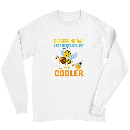 Cool Beekeeping Art Men Dad Bee Hive Keeping Honey Beekeeper Long Sleeves
