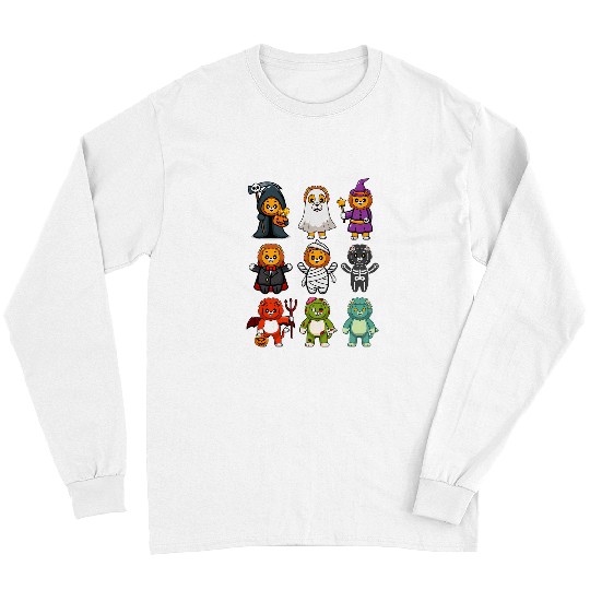 Lion Pet Spooky ghosts BooJee Horror Pumpkin Lion Halloween Long Sleeves