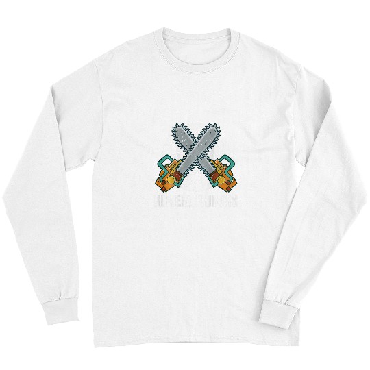 Mens Backprint jaw surgeon forest workers and lumberjacks 2 Long Sleeves