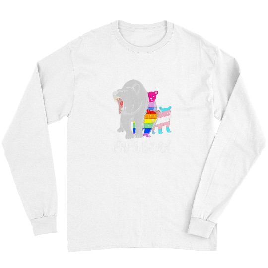 Bear Pet Papa Bear LGBT Gay Trans Bisexual Pride Support LGBTQ Parade Long Sleeves
