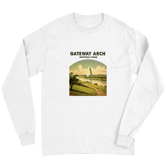 Gateway Arch National Park St Louis Missouri Souvenir Long Sleeves