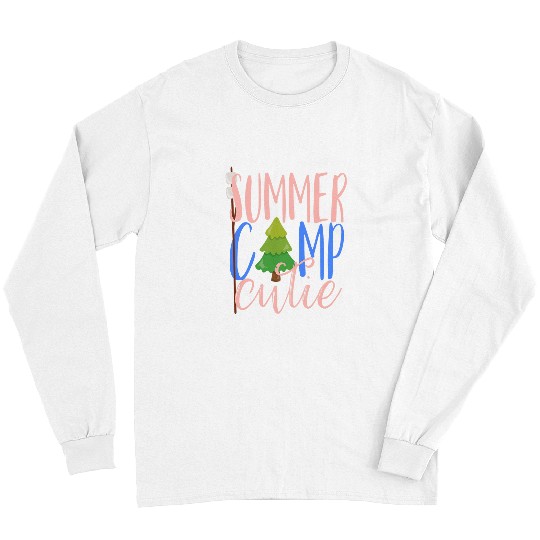 Scout Job Summer Camp Cutie Tree Girls Camping Smores Scout Kids Long Sleeves