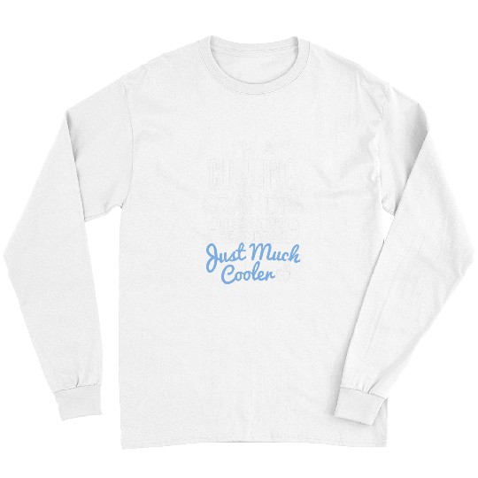 Cool Fathers Day Design Curling Grandpa Long Sleeves