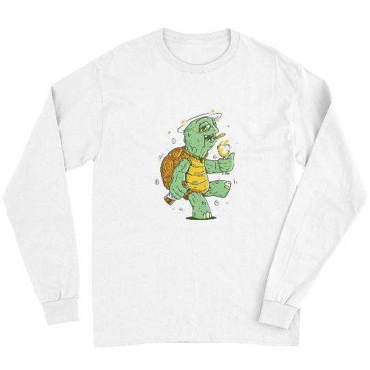 Turtle Pet Drunk turtle party partner outfit for men and women Long Sleeves