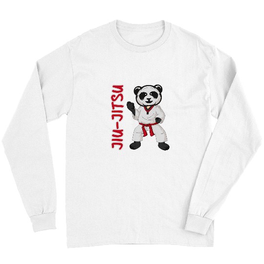 Panda Pet Jiu Jitsu Panda BJJ Funny Brazilian Jew Jitsu Long Sleeves