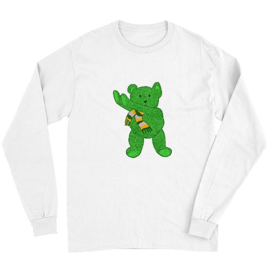 Bear Pet Green Dabbings Teddy Bear Irish St Patricks Day Meme Kids Long Sleeves