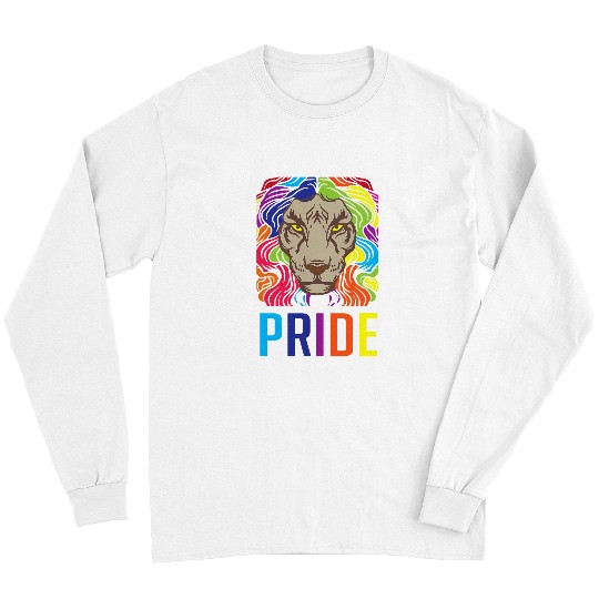 Lion Pet Pride Rainbow Lion Lovely Outfit Ally LGBTQ Pride Symbol Long Sleeves