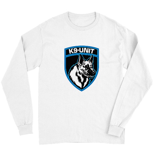 K9UNIT german shepherd law enforcement badge logo police Long Sleeves