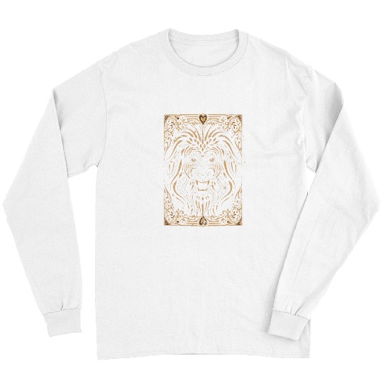 Lion Pet Lion Lover Africa Safari Zoo Animal Lover vintages Lion VNeck Long Sleeves