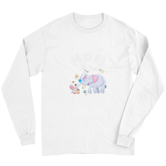 Elephant Pet Mom To Be Elephant Baby Shower Mother s Day Long Sleeves
