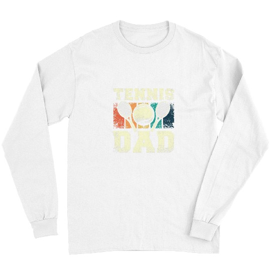Mens Fathers Day Daddy Tennis Dad Long Sleeves