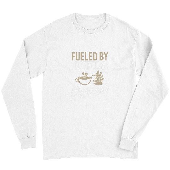 Coffee Fun Fueled By Coffee And Crystals Gemstone Collecting Long Sleeves