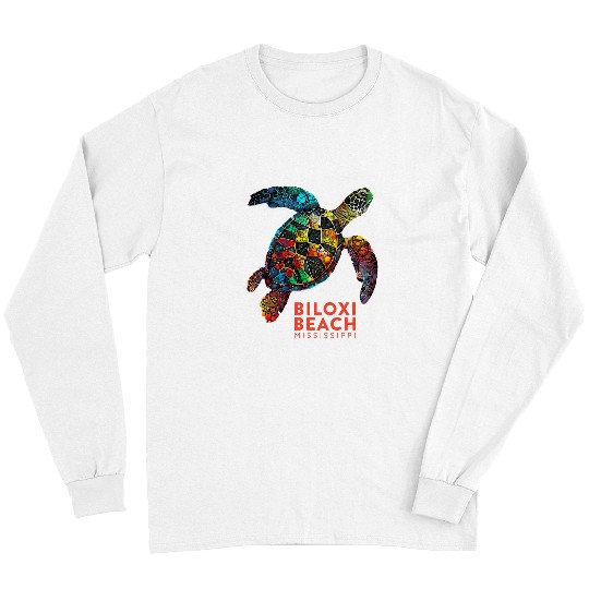 Turtle Pet Biloxi Mississippi Vacation Holiday Retro Sea Turtle 5 Long Sleeves