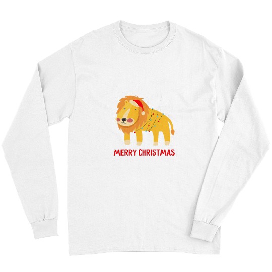 Lion Pet Christmas Tree Lights xmass Holidays Long Sleeves