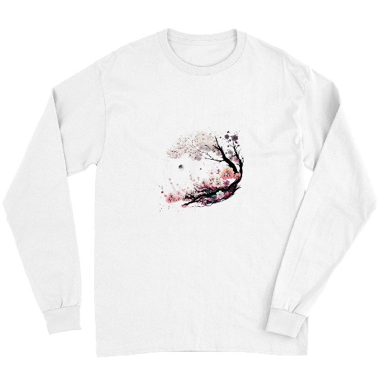 Japanese Sakura Garden Geisha Mount Fuji Cherry Blossom 4 Long Sleeves
