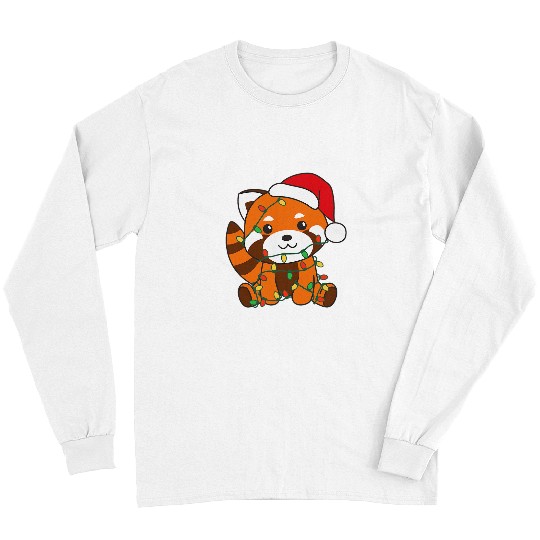 Panda Pet Red Panda Merry Christmas Winter Pandas Christmas 1 Long Sleeves