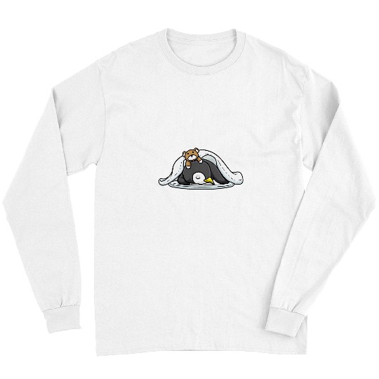 Penguin Pet Funny Napping Penguin With Stuffed Animal Sleeping Sleep Long Sleeves