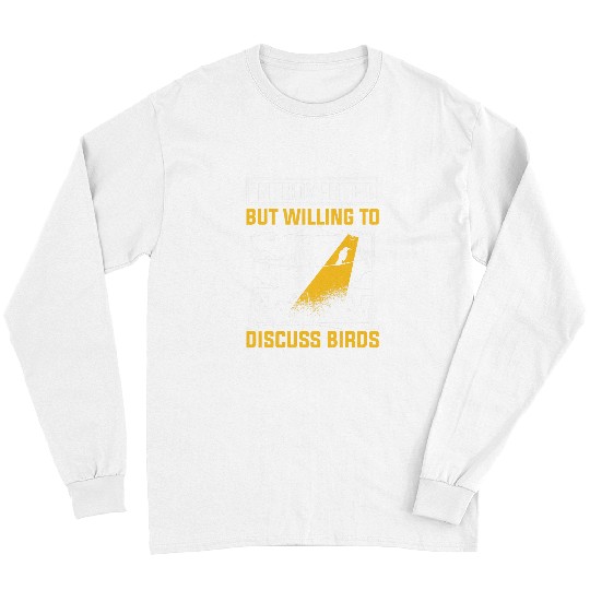 Discuss Bird Watcher Birding Ornithologist Bird Watching Long Sleeves