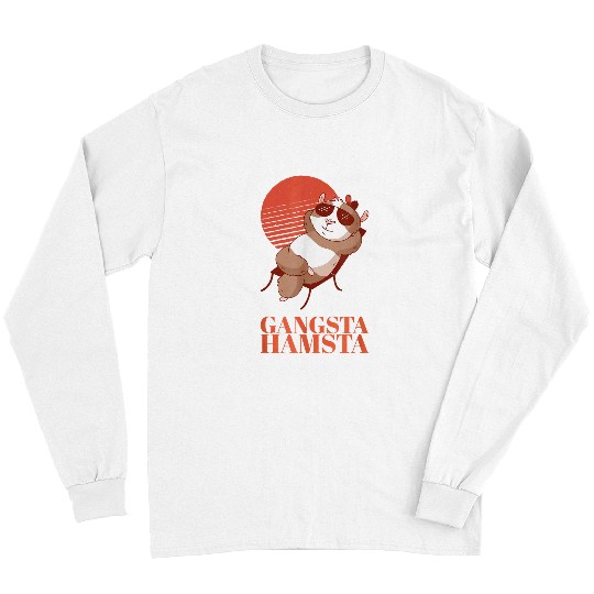 Hamster Pet Gangsta Hamsta Criminals Crooks Bandit Gangster Hamster Long Sleeves