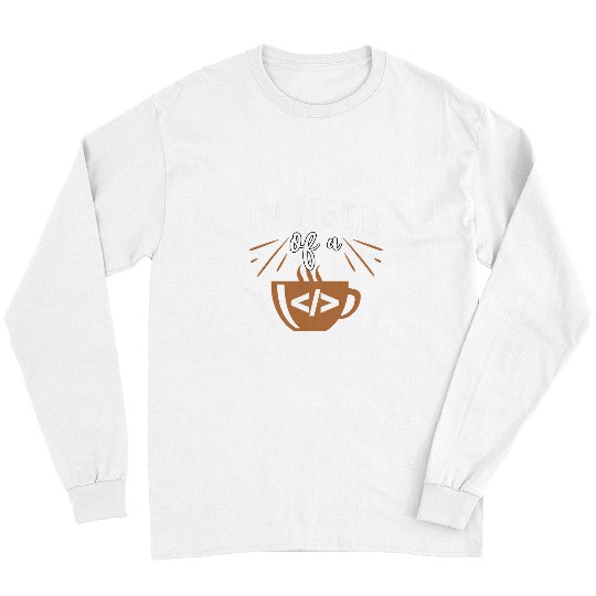 Coffee Fun Computer Engineer Coding Javascript Coffee Code Long Sleeves