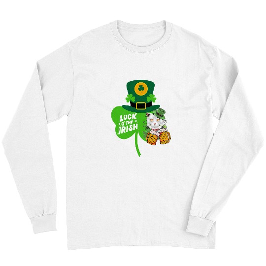 Beer Fun Drinks Well With Others CAT Day Drunk Beer Funny Long Sleeves