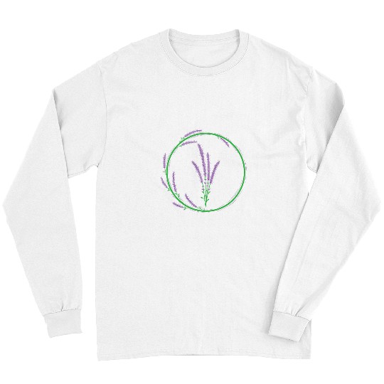 Lavender Circle Plant Garden Fragrance Long Sleeves