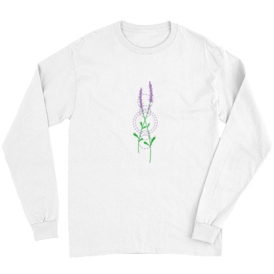 Lavender Plant Garden Fragrance Aroma Long Sleeves