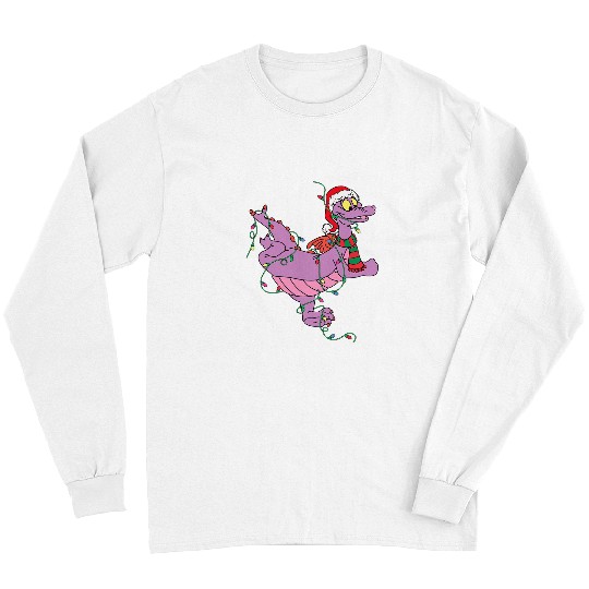 Dragon Pet Figment Lights Christmas Santa Animal Women Men Long Sleeves
